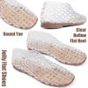 imageAMINUGAL Mesh Ballet Flats Shoes for Women Dressy Comfortable Jelly Ballerina Flats for Women Hollow Jelly Flat Shoes for Women Clear Jelly Sandals for Women Summer Beach Slipon Jelly Shoes WomenAwhite