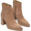 image:imageAMINUGAL Ankle Boots for Women Dressy Chunky Block High Heel Short Boots Platform Pointed Toe Ankle Booties Festival Trendy Casual Heeled BootiesTan