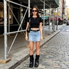 image:imageAMINUGAL Fold Over Mid Calf Boots for Women Festival Trendy Y2K Round Toe Slouchy Boots Buckle Moto Biker Short Boots Platform Chunky Block Heel Shark Ankle Boots Vintage Casual ClubPublack