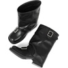 image:imageAMINUGAL Fold Over Mid Calf Boots for Women Festival Trendy Y2K Round Toe Slouchy Boots Buckle Moto Biker Short Boots Platform Chunky Block Heel Shark Ankle Boots Vintage Casual ClubPublack