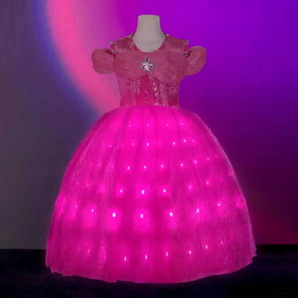 Light Up Pink Princess Dresses for Girls Halloween Costumes Girls Toddler Kids TeensPink