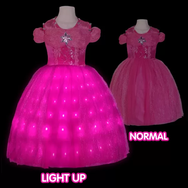 Light Up Pink Princess Dresses for Girls Halloween Costumes Girls Toddler Kids TeensPink