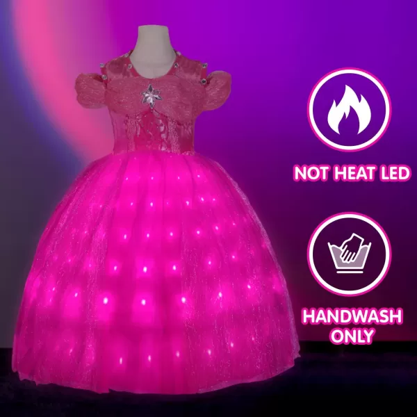 Light Up Pink Princess Dresses for Girls Halloween Costumes Girls Toddler Kids TeensPink