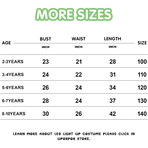 UPORPOR Light Up Girls Halloween Costume Toddler Fairy Dress amp Wings Green Fairy Girls Costume Princess Ball Gown KidsFairy Green