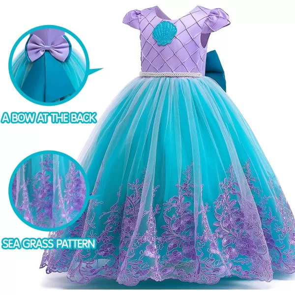 UPORPOR Light Up Princess Dress Girls Halloween Costumes Outfit for Teens Christmas Dress for Kids Toddler 210 YearsPurple Blue