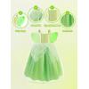 imageLight Up Girls Halloween Costume Toddler Fairy Dress ampamp Wings Green Fairy Girls Costume Princess Ball Gown KidsGreen