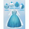 imageLight Up Princess Dress Girls Halloween Costume Christmas Costume Toddler Dressing Up for Bithday Party PurpleBlue