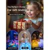 imagePrincess Dresses for Girls Toddler Princess Costume Dress Up Clothes for Girls Halloween Costume with Cape for Christmas Birthday Party LED Light No Assembly Needed 110Blue
