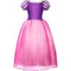 imageGirls Princess Dress Costume Toddler Halloween Light Up Christmas Princess Dress Up Clothes for Children Kid PinkPink Purple