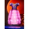 imageGirls Princess Dress Costume Toddler Halloween Light Up Christmas Princess Dress Up Clothes for Children Kid PinkPink Purple