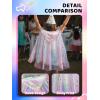 imageLED Princess Dress Up Cape Girls Light Up Princess Hooded Cape for Girls Costume Cloak Princess Shawl Toddler Kids Halloween LED Dressing Up Train