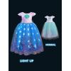 imageLight Up Dress Princess Costume Girls Halloween Outfit for Toddler Christmas Dress for Teens Kids Birthday Party Carnival 100