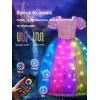 imageLight Up Princess Dress Up Clothes LED Halloween Girls Costume Pink Purple Christmas Kids Party Dresses ToddlerRgbpink Purple