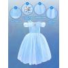 imagePrincess Costumes for Girls  Light Up Princess Dress Up Clothes for Girls Halloween Costume Christmas Birthday PartyBlue