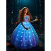 imageLight Up Dress Princess Costume Girls Halloween Outfit for Toddler Christmas Dress for Teens Kids Birthday Party Carnival 100