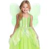imageLight Up Girls Halloween Costume Toddler Fairy Dress ampamp Wings Green Fairy Girls Costume Princess Ball Gown KidsRgbgreen