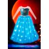 imageLight Up Princess Dress Girls Halloween Costume Christmas Costume Toddler Dressing Up for Bithday Party PurpleBluewith Cape