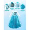 imageLight Up Princess Dress Girls Halloween Costume Christmas Costume Toddler Dressing Up for Bithday Party PurpleBluewith Cape