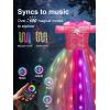 imagePrincess Dress Up for Girls Syncs with Music AppControl Princess Costumes RGB Led Light Up Halloween Costume