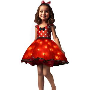 image:imageLight Up Baby Girls Dress Up Clothes Toddler Halloween Costume Birthday House Cosplay Bebe Party Outfit Red