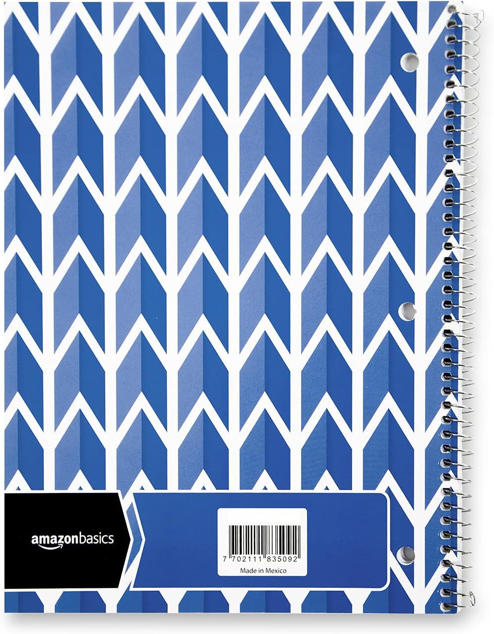 Amazon Basics College Ruled Wirebound Spiral Notebook 100 Sheet  5Pack Assorted Sunburst Pattern ColorsAssorted Lattice Pattern