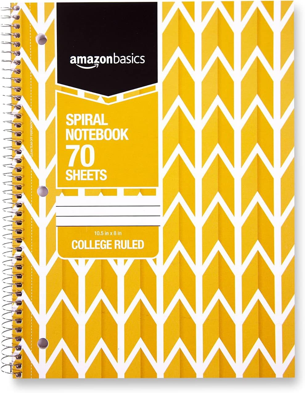 Amazon Basics College Ruled Wirebound Spiral Notebook 100 Sheet  5Pack Assorted Sunburst Pattern ColorsAssorted Lattice Pattern