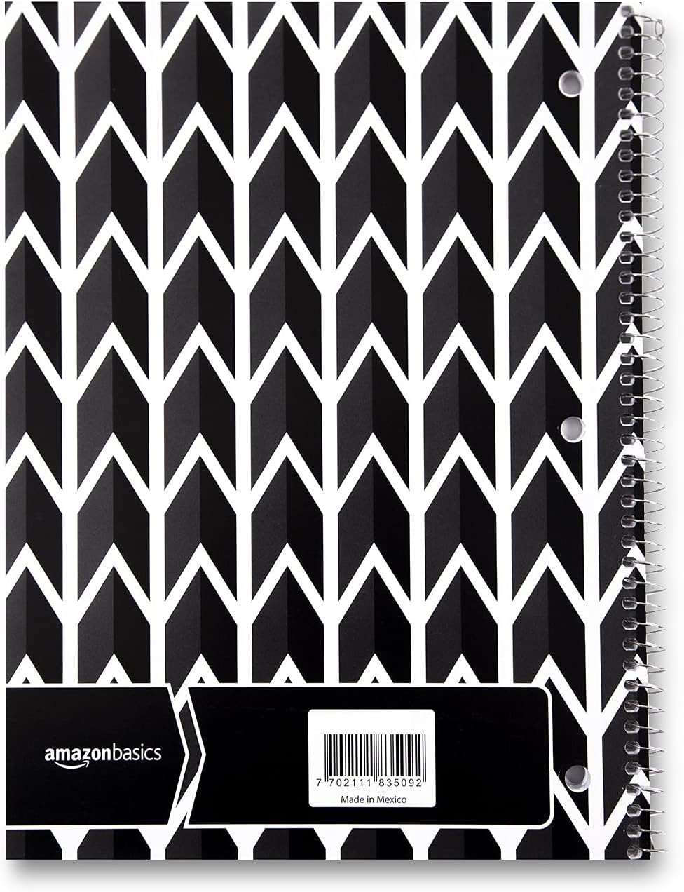 Amazon Basics College Ruled Wirebound Spiral Notebook 100 Sheet  5Pack Assorted Sunburst Pattern ColorsAssorted Lattice Pattern