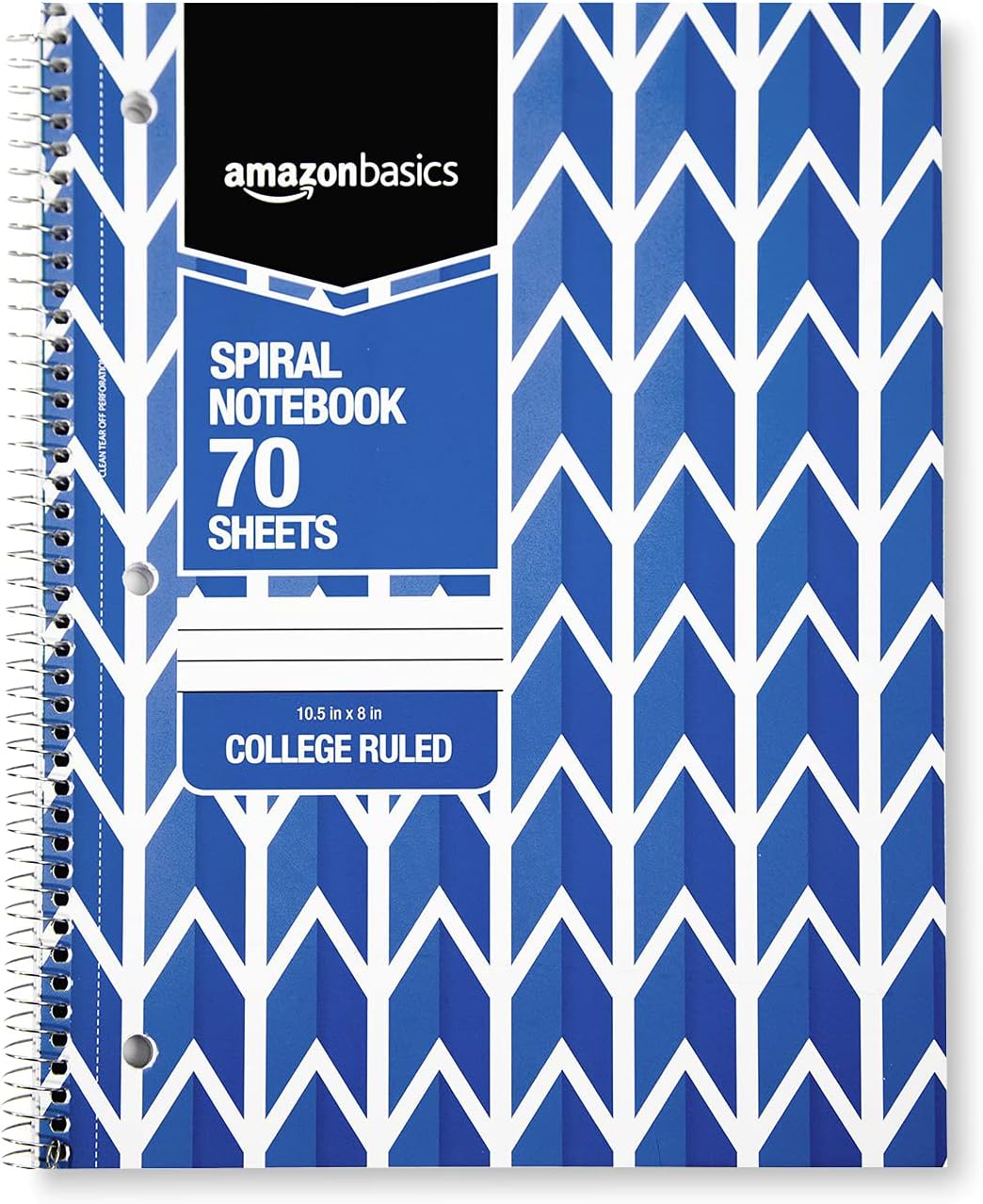 Amazon Basics College Ruled Wirebound Spiral Notebook 100 Sheet  5Pack Assorted Sunburst Pattern ColorsAssorted Lattice Pattern
