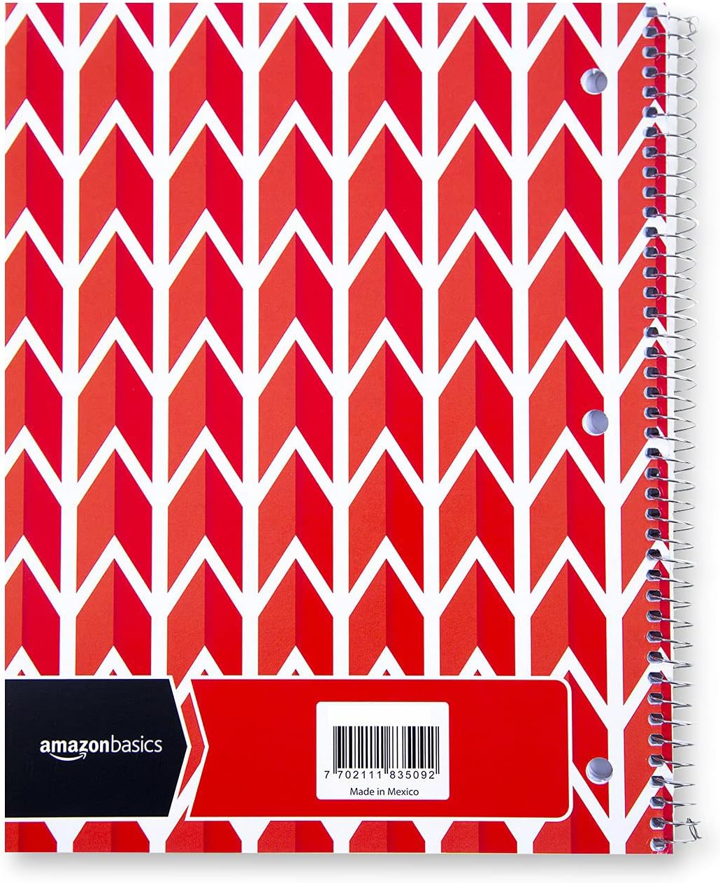 Amazon Basics College Ruled Wirebound Spiral Notebook 100 Sheet  5Pack Assorted Sunburst Pattern ColorsAssorted Lattice Pattern