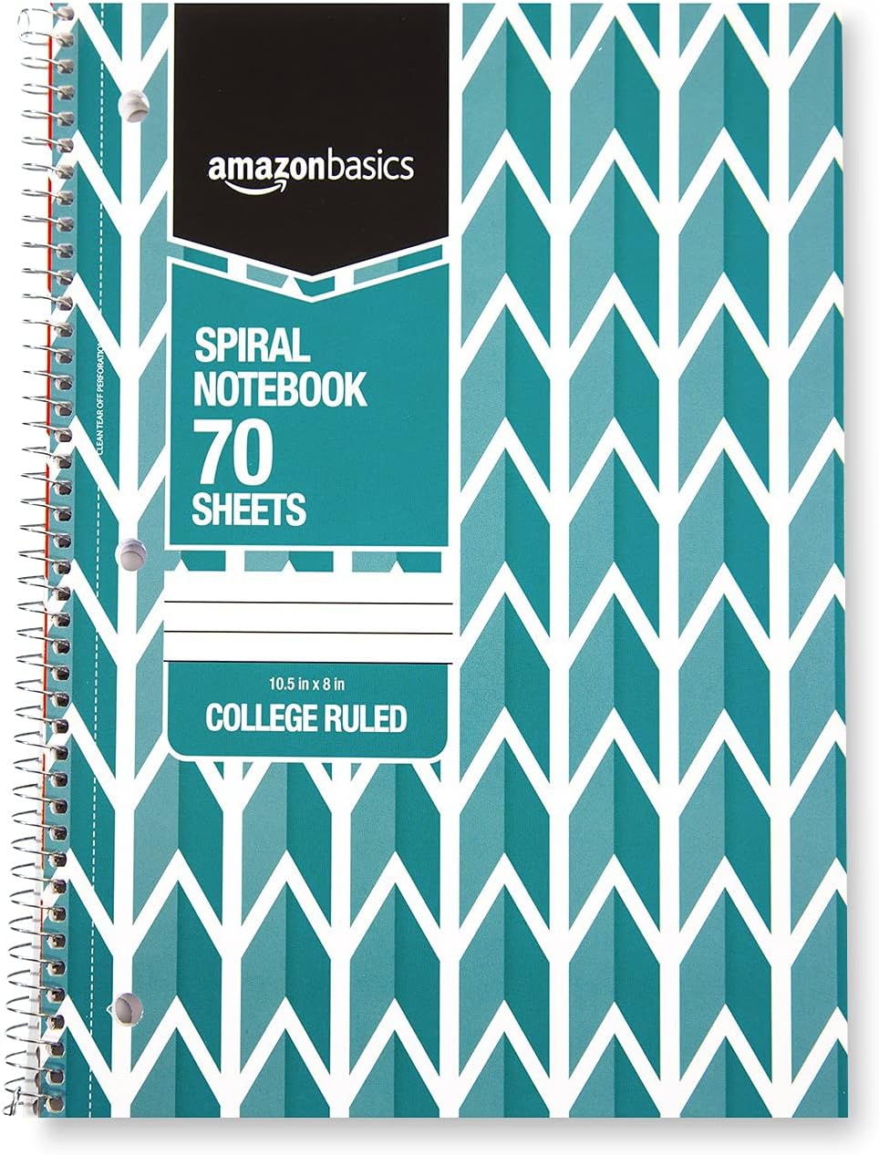 Amazon Basics College Ruled Wirebound Spiral Notebook 100 Sheet  5Pack Assorted Sunburst Pattern ColorsAssorted Lattice Pattern