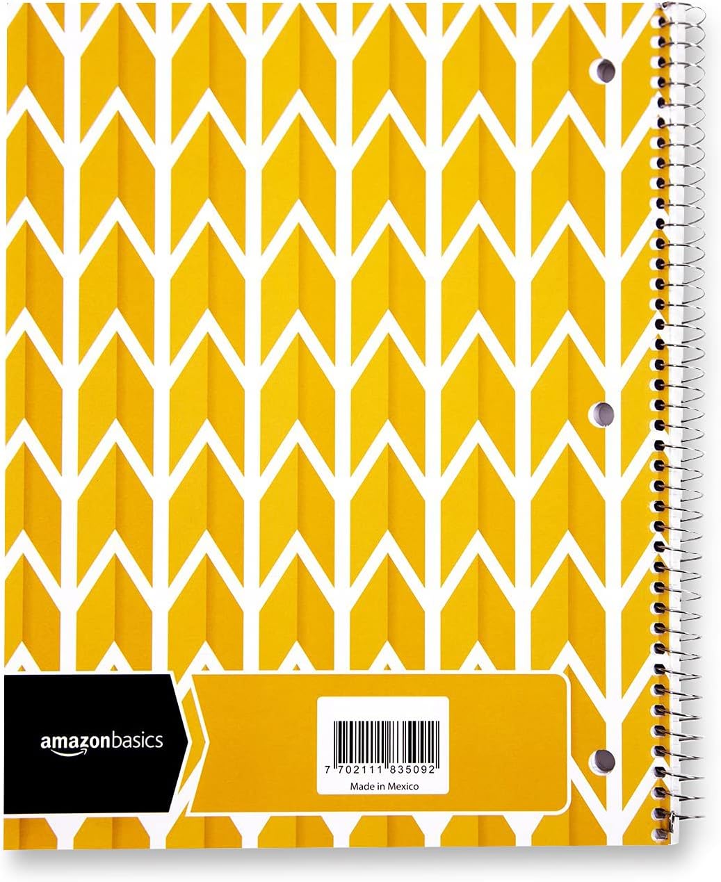 Amazon Basics College Ruled Wirebound Spiral Notebook 100 Sheet  5Pack Assorted Sunburst Pattern ColorsAssorted Lattice Pattern