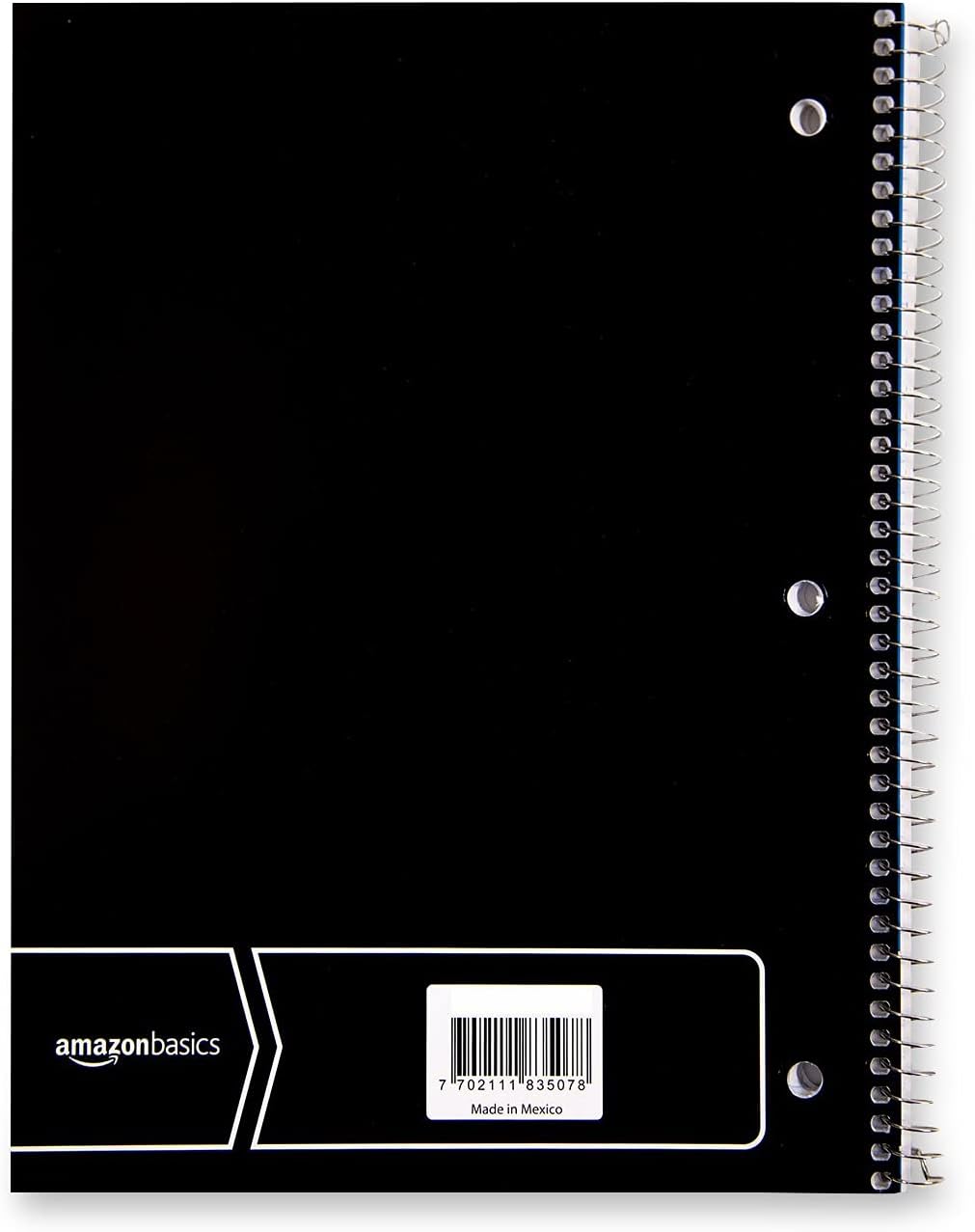 Amazon Basics College Ruled Wirebound Spiral Notebook 100 Sheet  5Pack Assorted Sunburst Pattern ColorsAssorted Solid