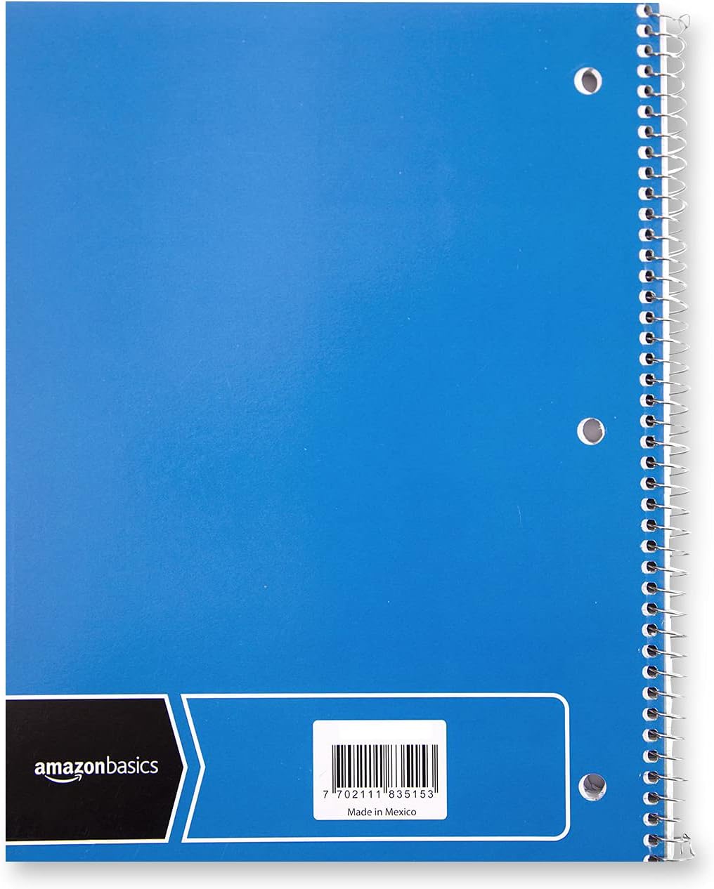 Amazon Basics College Ruled Wirebound Spiral Notebook 100 Sheet  5Pack Assorted Sunburst Pattern ColorsAssorted Solid
