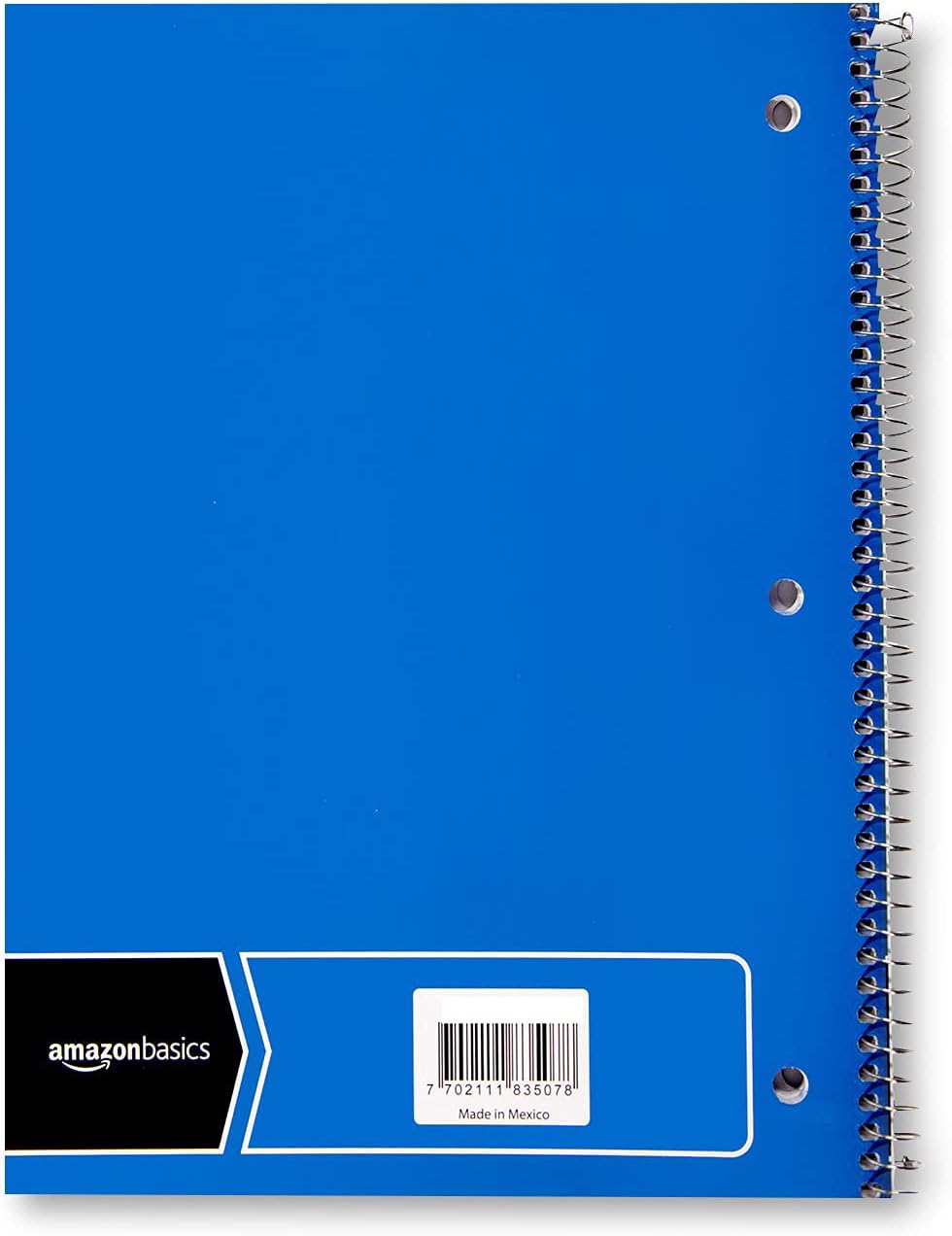 Amazon Basics College Ruled Wirebound Spiral Notebook 100 Sheet  5Pack Assorted Sunburst Pattern ColorsAssorted Solid