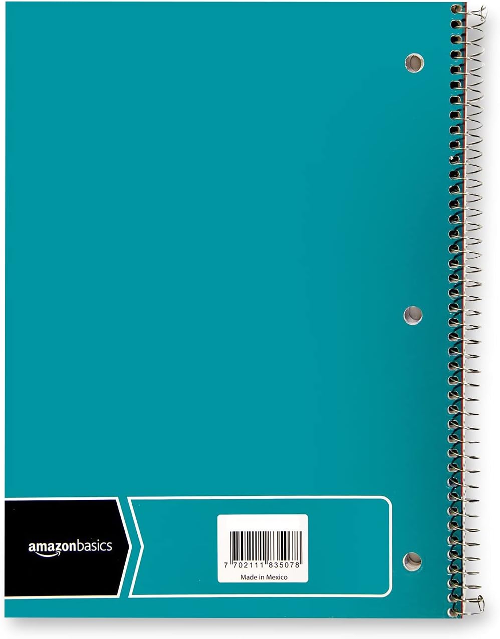 Amazon Basics College Ruled Wirebound Spiral Notebook 100 Sheet  5Pack Assorted Sunburst Pattern ColorsAssorted Solid