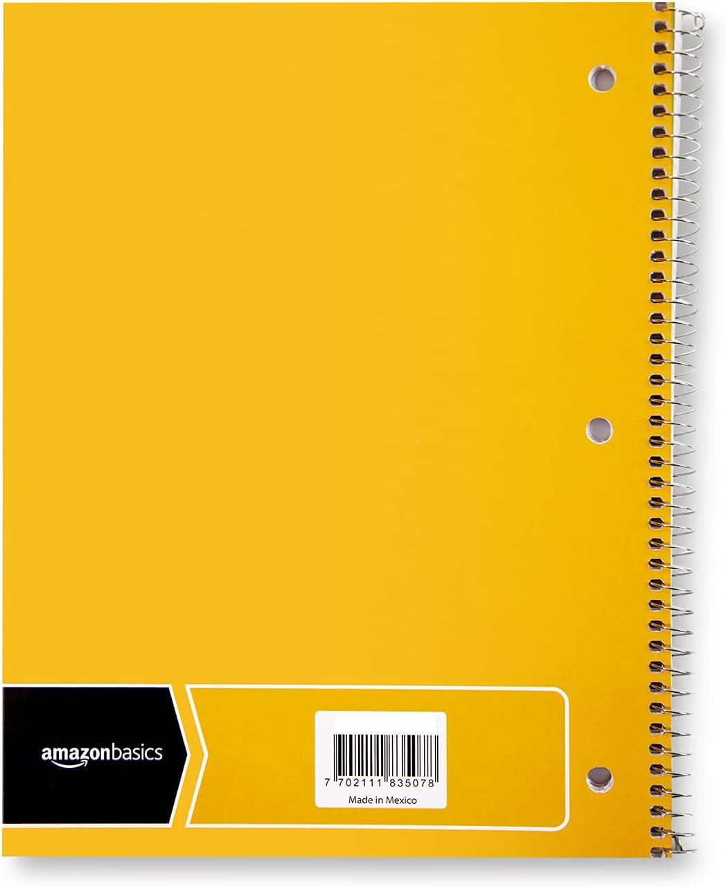 Amazon Basics College Ruled Wirebound Spiral Notebook 100 Sheet  5Pack Assorted Sunburst Pattern ColorsAssorted Solid