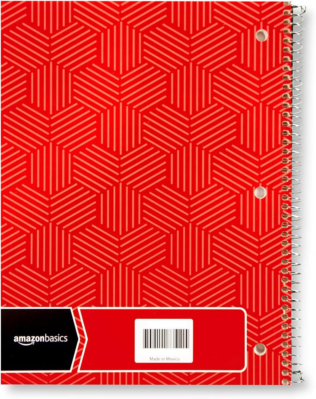 Amazon Basics College Ruled Wirebound Spiral Notebook 100 Sheet  5Pack Assorted Sunburst Pattern ColorsAssorted Sunburst Pattern