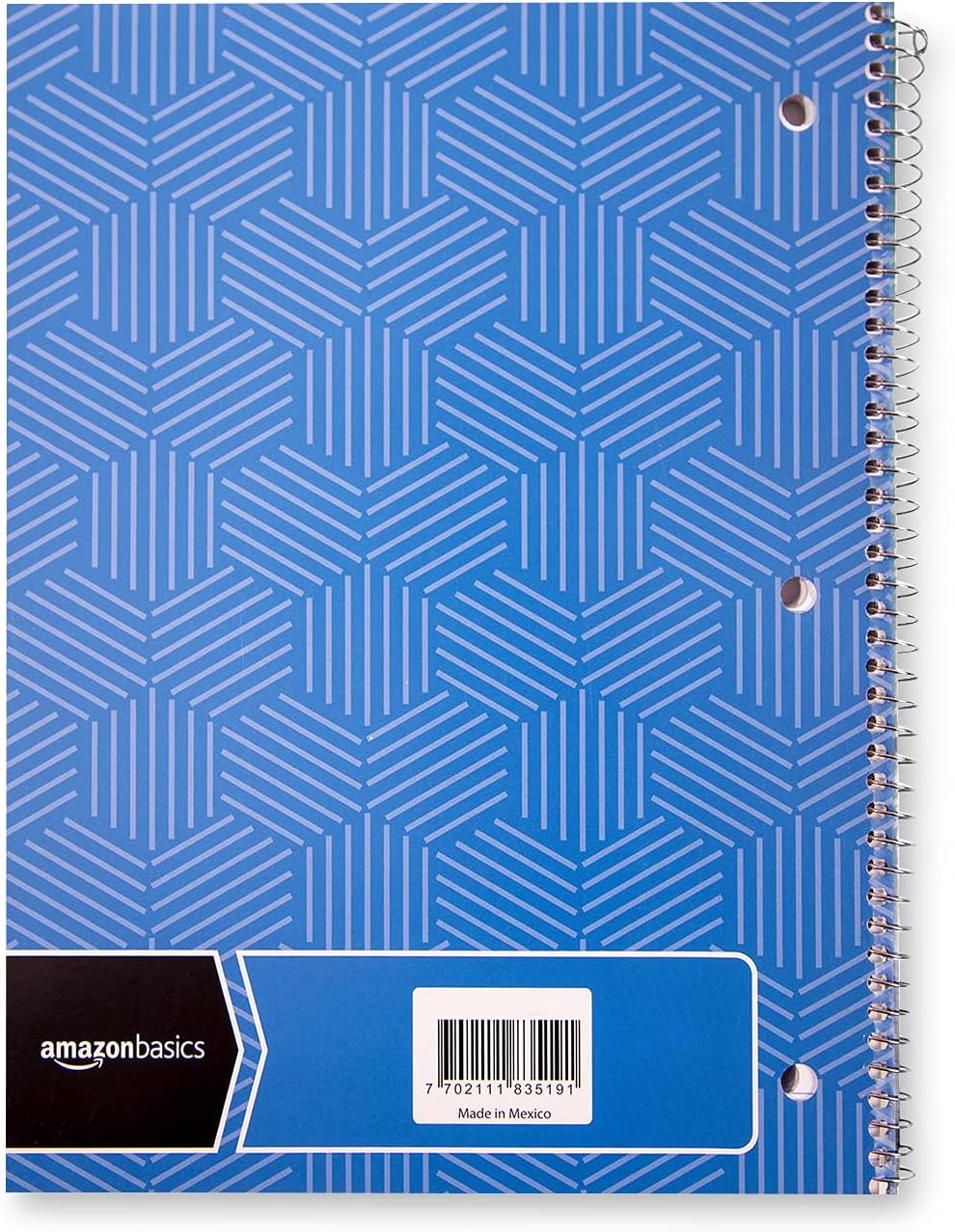Amazon Basics College Ruled Wirebound Spiral Notebook 100 Sheet  5Pack Assorted Sunburst Pattern ColorsAssorted Sunburst Pattern