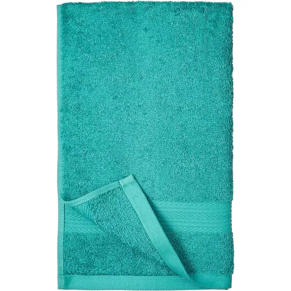 Amazon Basics  6 Piece Fade Resistant Oversize Bath Towel Hand and Washcloth Set 100 Cotton TealTeal