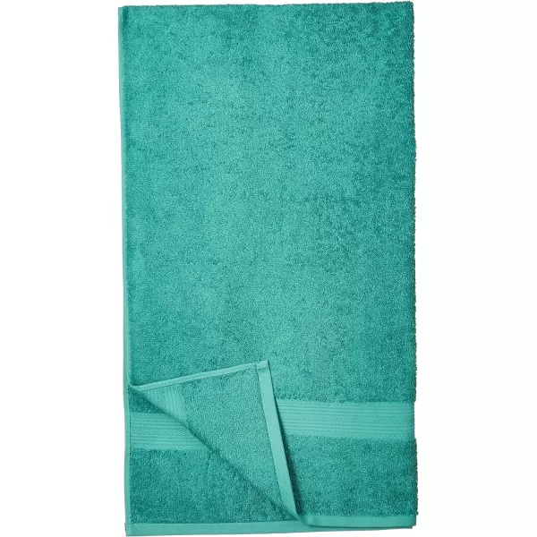 Amazon Basics  6 Piece Fade Resistant Oversize Bath Towel Hand and Washcloth Set 100 Cotton TealTeal