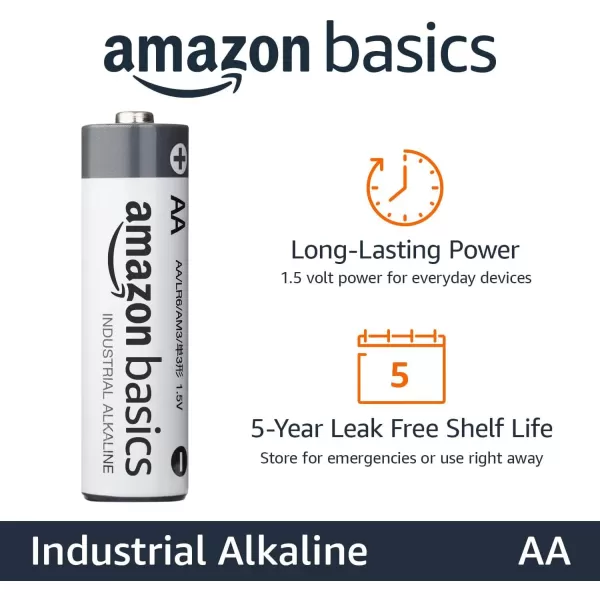 Amazon Basics  AA Industrial alkaline Batteries 450 Count 3 Pack of 150150 Count Pack of 1
