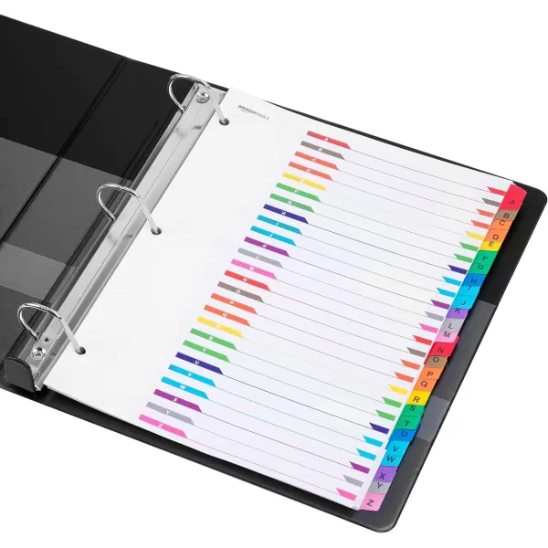 Amazon Basics 12 Tab Monthly Dividers for 3 Ring Binder Customizable Table of Contents Page Multicolor 10PackAZ Tabs