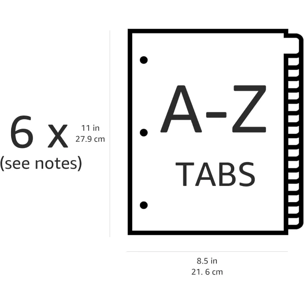 Amazon Basics 12 Tab Monthly Dividers for 3 Ring Binder Customizable Table of Contents Page Multicolor 10PackAZ Tabs