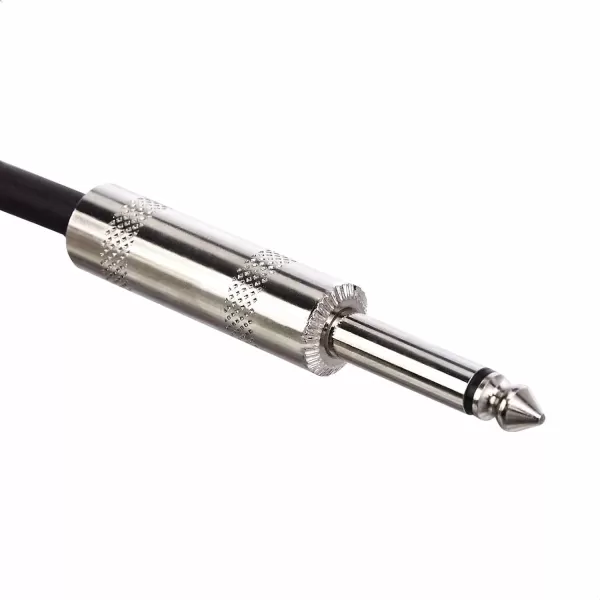 Amazon Basics 14 Inch TS Connector Tweed Cloth Jacket Straight Instrument Cable  10 Foot Yellow  BrownYellow  Brown