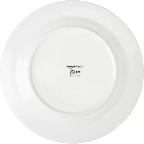 Amazon Basics 16Piece Cafe Stripe Kitchen Dinnerware Set Plates Bowls Mugs Service for 4 BlueBlue