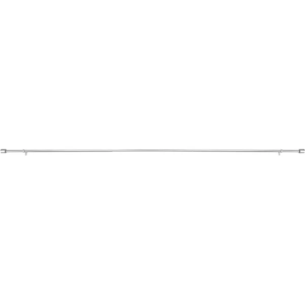 Amazon Basics 1Inch Wall Curtain Rod with Cap Finials 36 to 72 NickelNickel