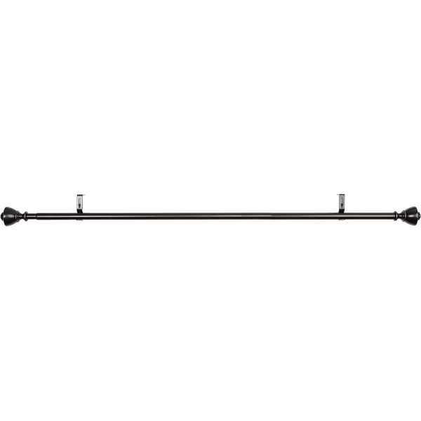 Amazon Basics 1Inch Wall Curtain Rod with Urn Finials 36 to 72 NickelBronze
