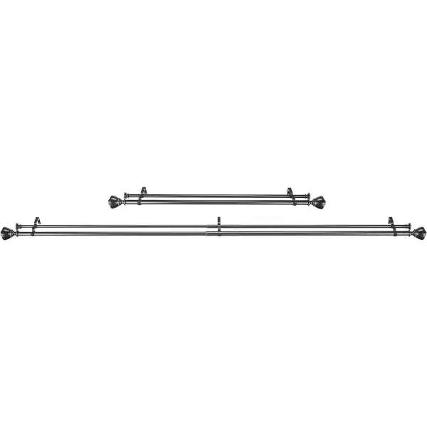 Amazon Basics 1Inch Wall Curtain Rod with Urn Finials 36 to 72 NickelBronze
