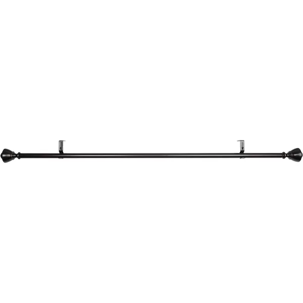 Amazon Basics 1Inch Wall Curtain Rod with Urn Finials 36 to 72 NickelBronze