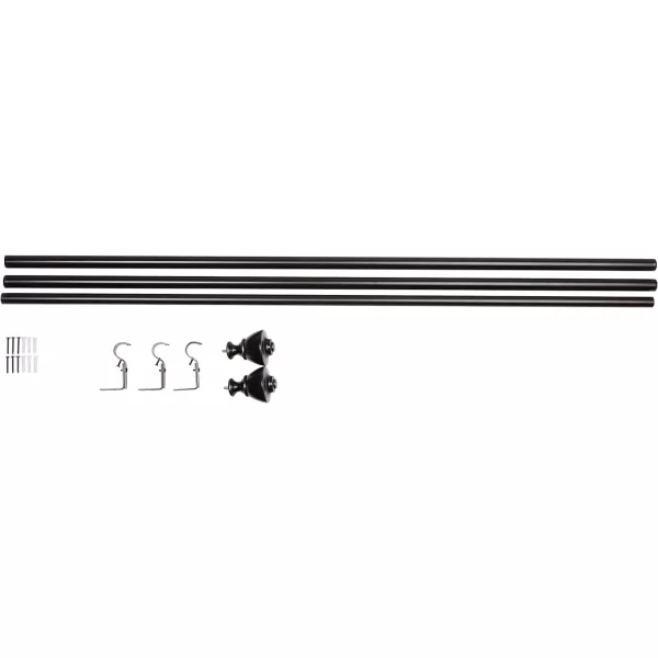 Amazon Basics 1Inch Wall Curtain Rod with Urn Finials 36 to 72 NickelBronze